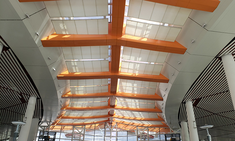 Projets de plafonds à membrane PTFE Versaidag de l'aéroport de Lhasha
