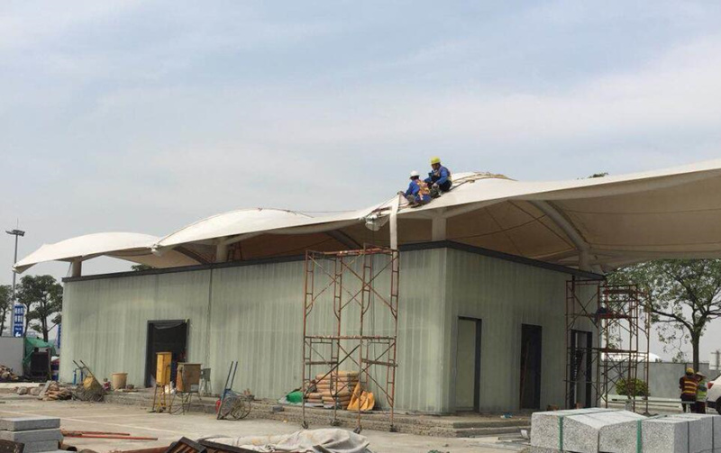 salle de fonction de structure de membrane de PTFE à l'aéroport international de guangzhou baiyun